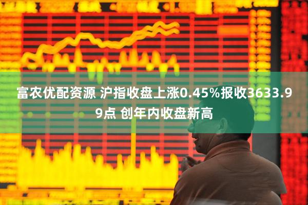富农优配资源 沪指收盘上涨0.45%报收3633.99点 创年内收盘新高