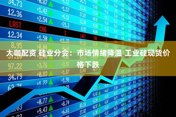大咖配资 硅业分会：市场情绪降温 工业硅现货价格下跌