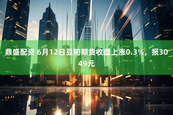 鼎盛配资 6月12日豆粕期货收盘上涨0.3%，报3049元